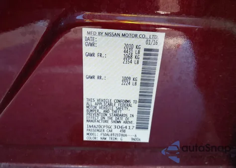 2016 Nissan Leaf S из США, поврежденный, VIN 1N4AZ0CP3GC306417